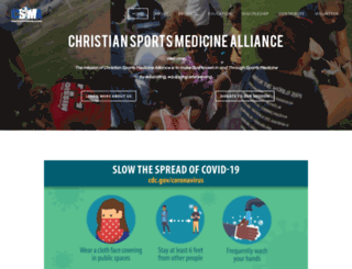 christiansportsmed.com screenshot