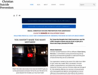 christiansuicideprevention.com screenshot
