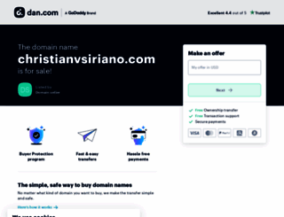christianvsiriano.com screenshot