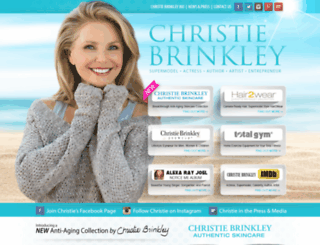 christiebrinkley.com screenshot