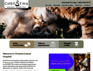 christinaanimalhospital.com screenshot