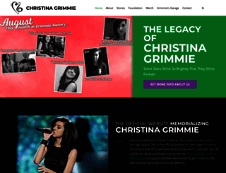 christinagrimmie.com screenshot