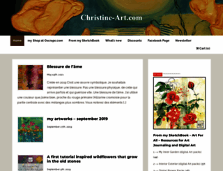 christine-art.com screenshot
