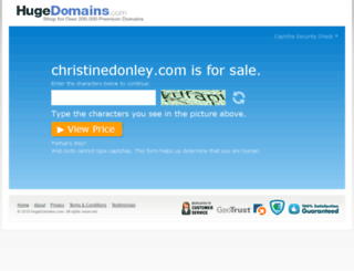christinedonley.com screenshot