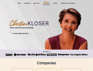 christinekloser.com screenshot