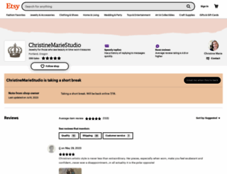 christinemariestudio.com screenshot