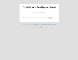 christines-feathered-nest-2-myshopify-com.myshopify.com screenshot