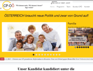 christlichepartei-oberoesterreich.at screenshot