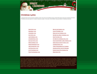 christmas-lyrics.org screenshot