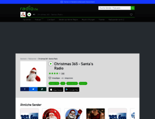 christmas365.radio.de screenshot
