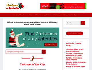 christmasinaustralia.com.au screenshot