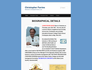 christopherfarries.co.uk screenshot