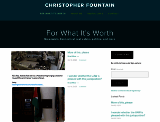 christopherfountain.com screenshot