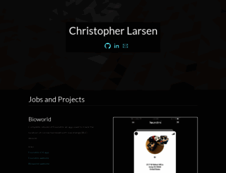 christopherlarsen.com screenshot