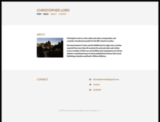christopherlord.co.uk screenshot