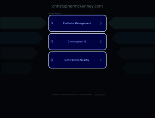 christophermckenney.com screenshot