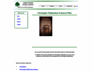 christopherpublications.com screenshot