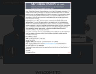 christophersilverimd.com screenshot