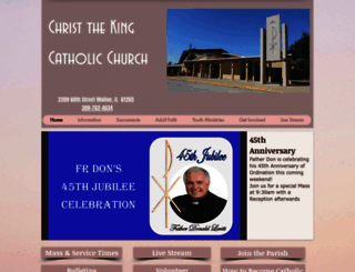 christthekingmoline.org screenshot