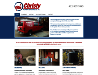 christyplumbing.com screenshot