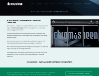 chromasheen.com.au screenshot