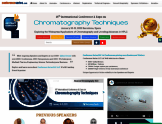 chromatography.pharmaceuticalconferences.com screenshot