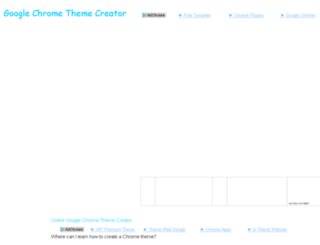 chrome-theme-creator.crxchrome.com screenshot