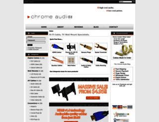 chromeaudio.com.au screenshot