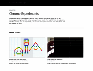 chromeexperiments.com screenshot