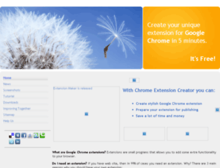 chromeextensioncreator.com screenshot