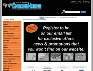 chromeworkscycle.com screenshot