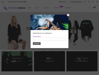 chroniccanvas.ca screenshot