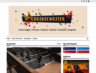 chronicwriter.com screenshot