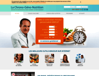 chrono-geno-nutrition.aujourdhui.com screenshot