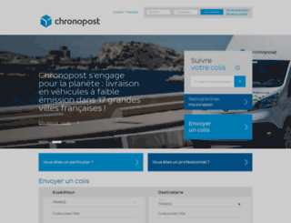chronoposte.fr screenshot
