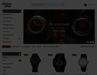 chronoshop.cz screenshot