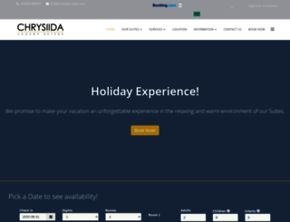 chrysiida-suites.com screenshot