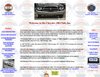 chrysler300clubinc.com screenshot