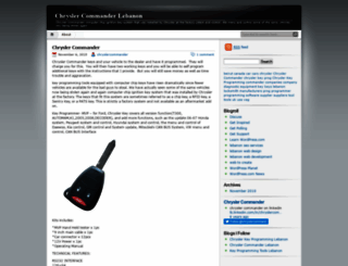 chryslercommander.wordpress.com screenshot