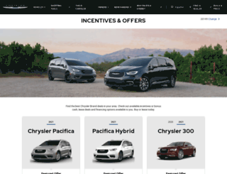 chryslercurrentoffers.com screenshot