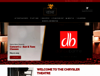 chryslertheatre.com screenshot