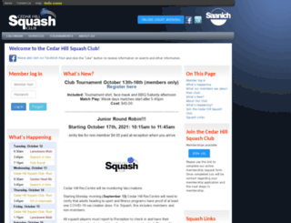 chsquash.org screenshot
