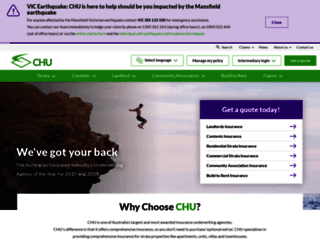 chu.com.au screenshot