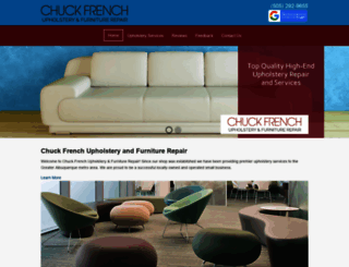 chuckfrenchupholstery.com screenshot