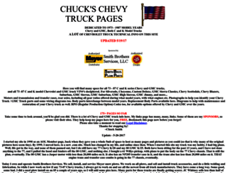 chuckschevytruckpages.com screenshot