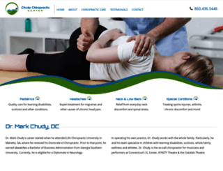 chudychiropracticcenter.com screenshot