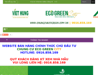 chungcuecogreen.com.vn screenshot