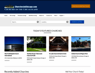 churchesinchicago.com screenshot