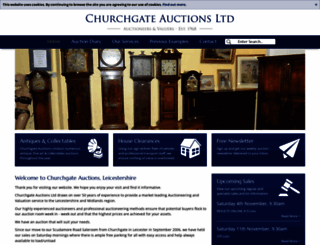 churchgateauctions.co.uk screenshot
