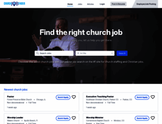 churchjobfinder.com screenshot